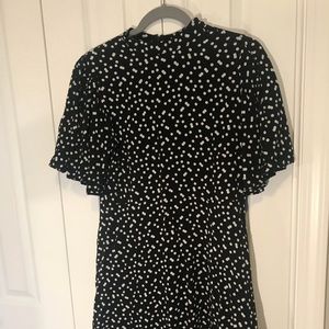 Polka dot Dress with Flutter Sleeves